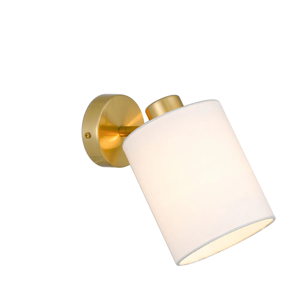 Telbix Malone Wall Lamp Antique Gold White - Image 3