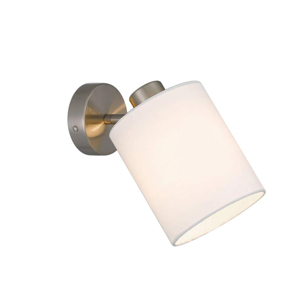 Telbix Malone Wall Lamp Nickel White - Image 3