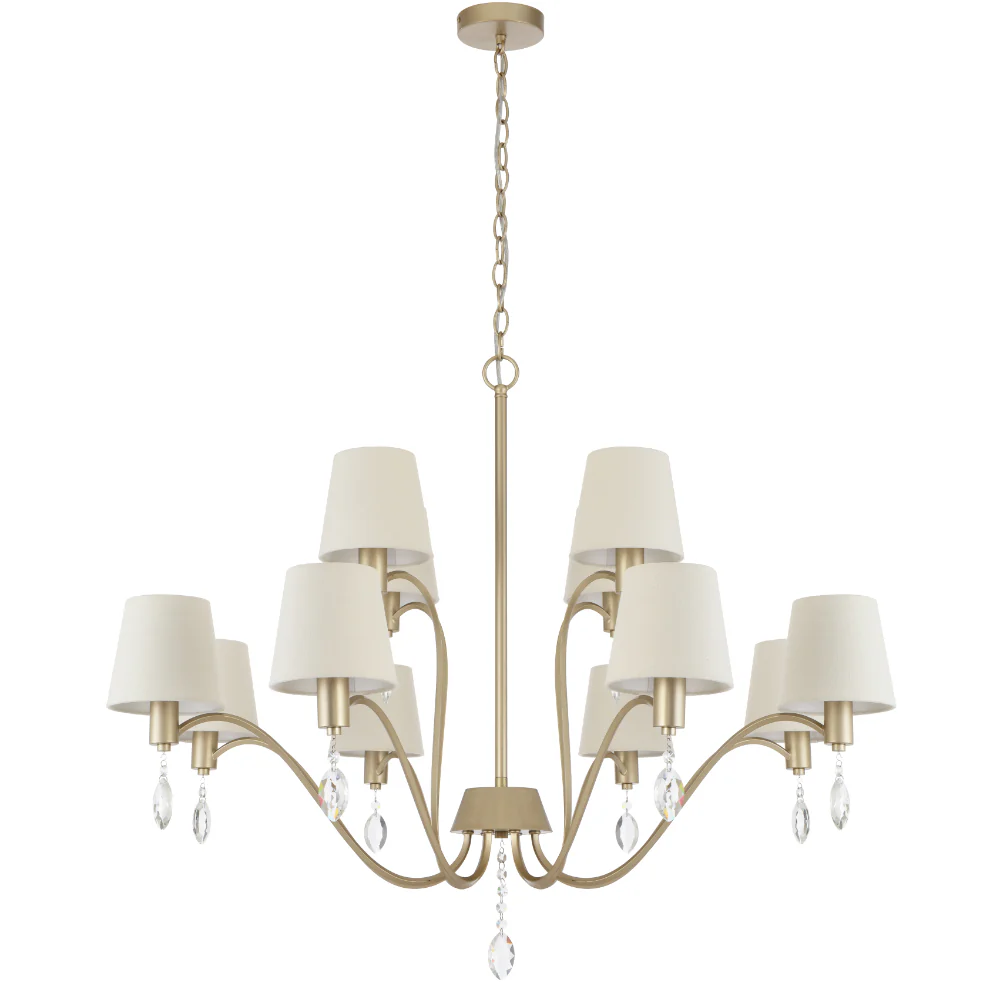 Telbix Malvern 12 Light Pendant Antique Silver - Image 4