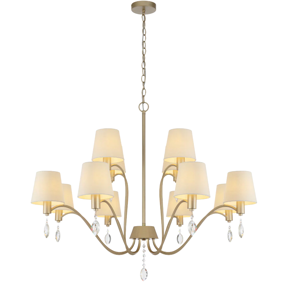 Telbix Malvern 12 Light Pendant Antique Silver - Image 7