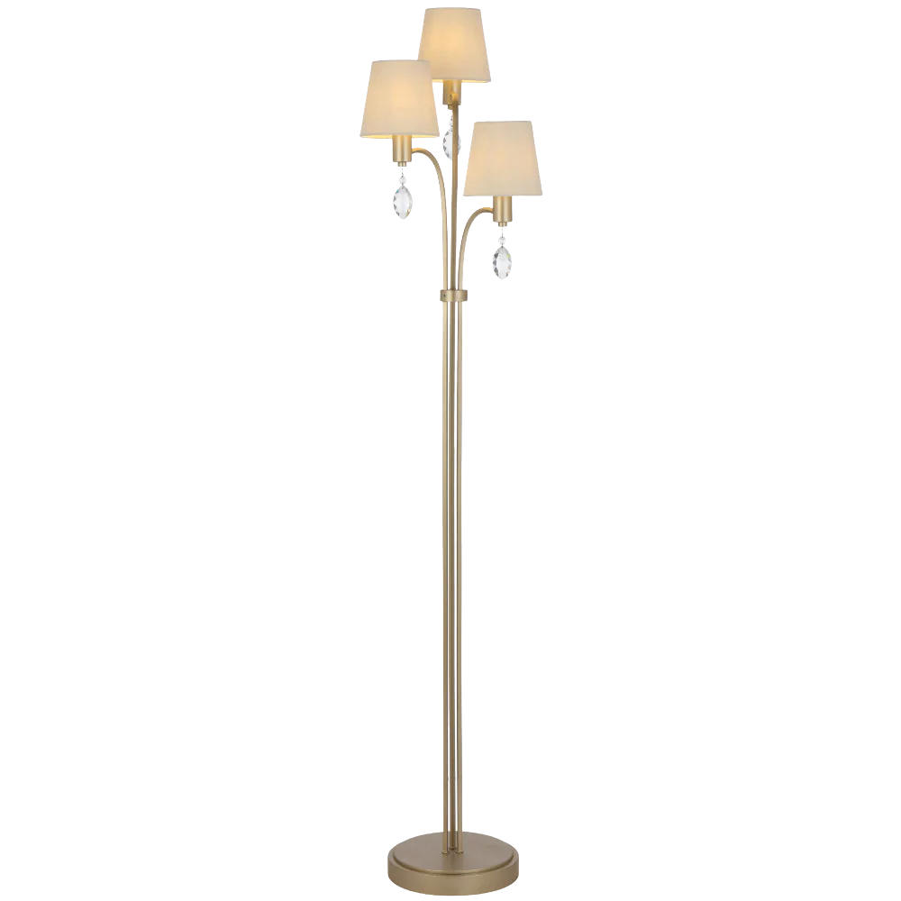 Telbix Malvern 3 Light Floor Lamp Antique Silver - Image 3