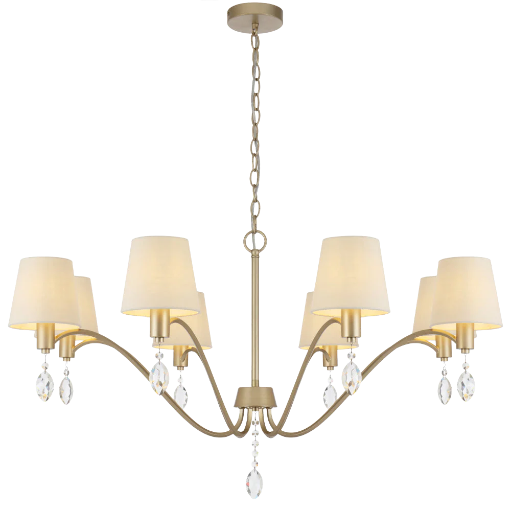 Telbix Malvern 8 Light Pendant Antique Silver - Image 3