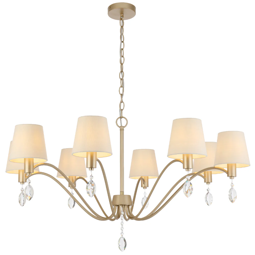 Telbix Malvern 8 Light Pendant Antique Silver - Image 5