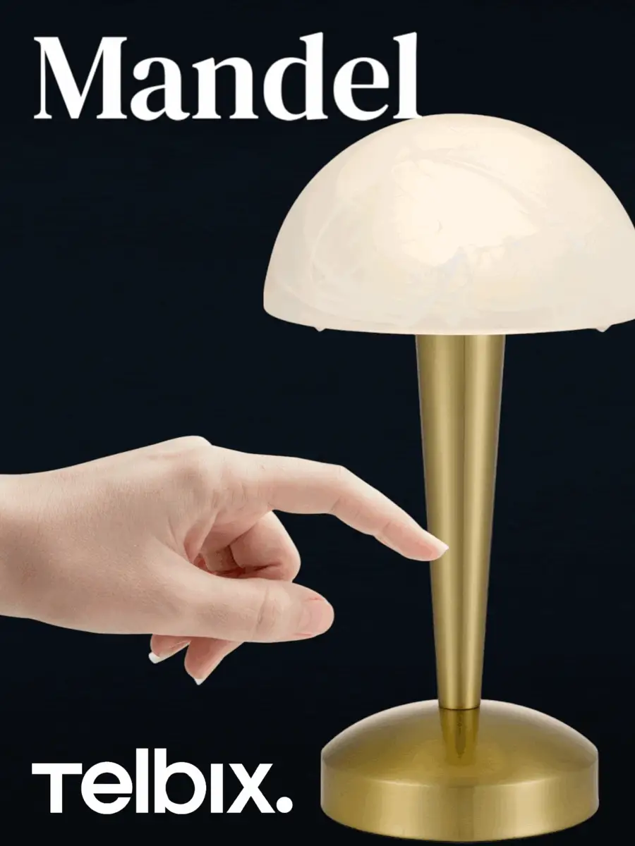 Telbix Mandel Touch Table Lamp Black - Image 2