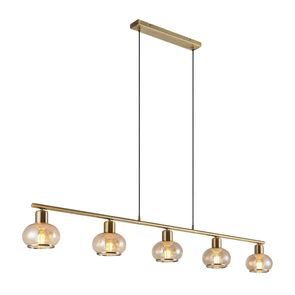 Telbix Marbell 5 Light Pendant Antique Brass - Image 11