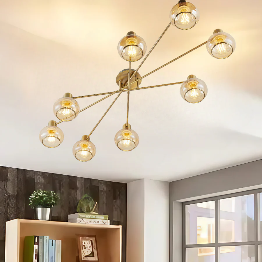 Telbix Marbell 8 Light CTC Antique Brass - Image 2