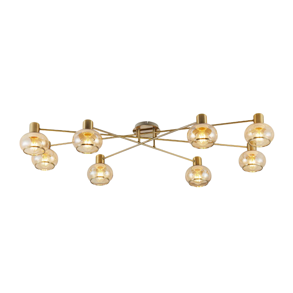 Telbix Marbell 8 Light CTC Antique Brass - Image 3