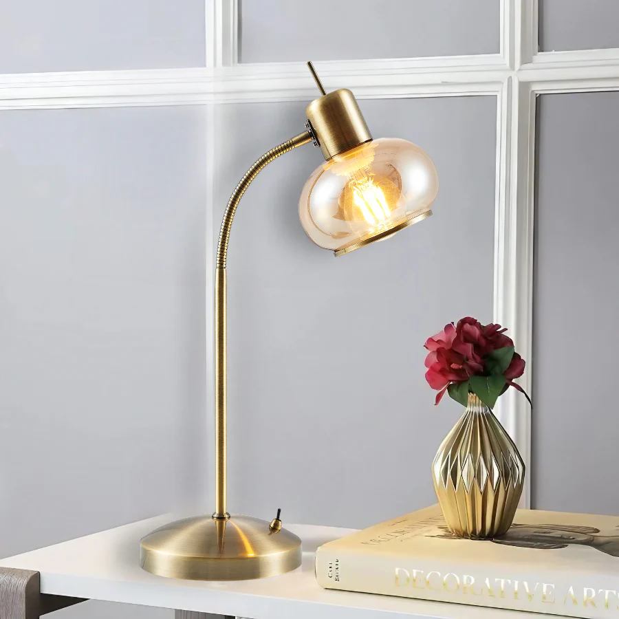 Telbix Marbell Table Lamp Antique Brass - Image 2