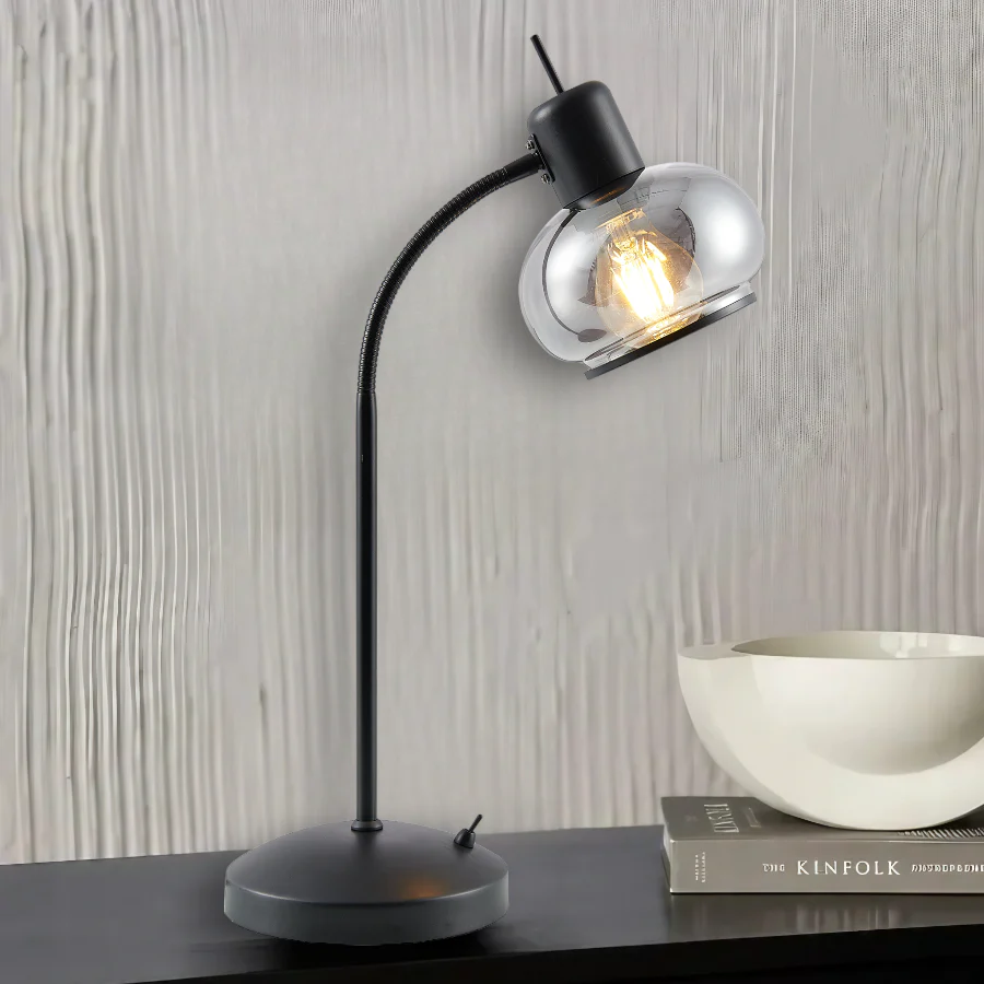 Telbix Marbell Table Lamp Black - Image 2
