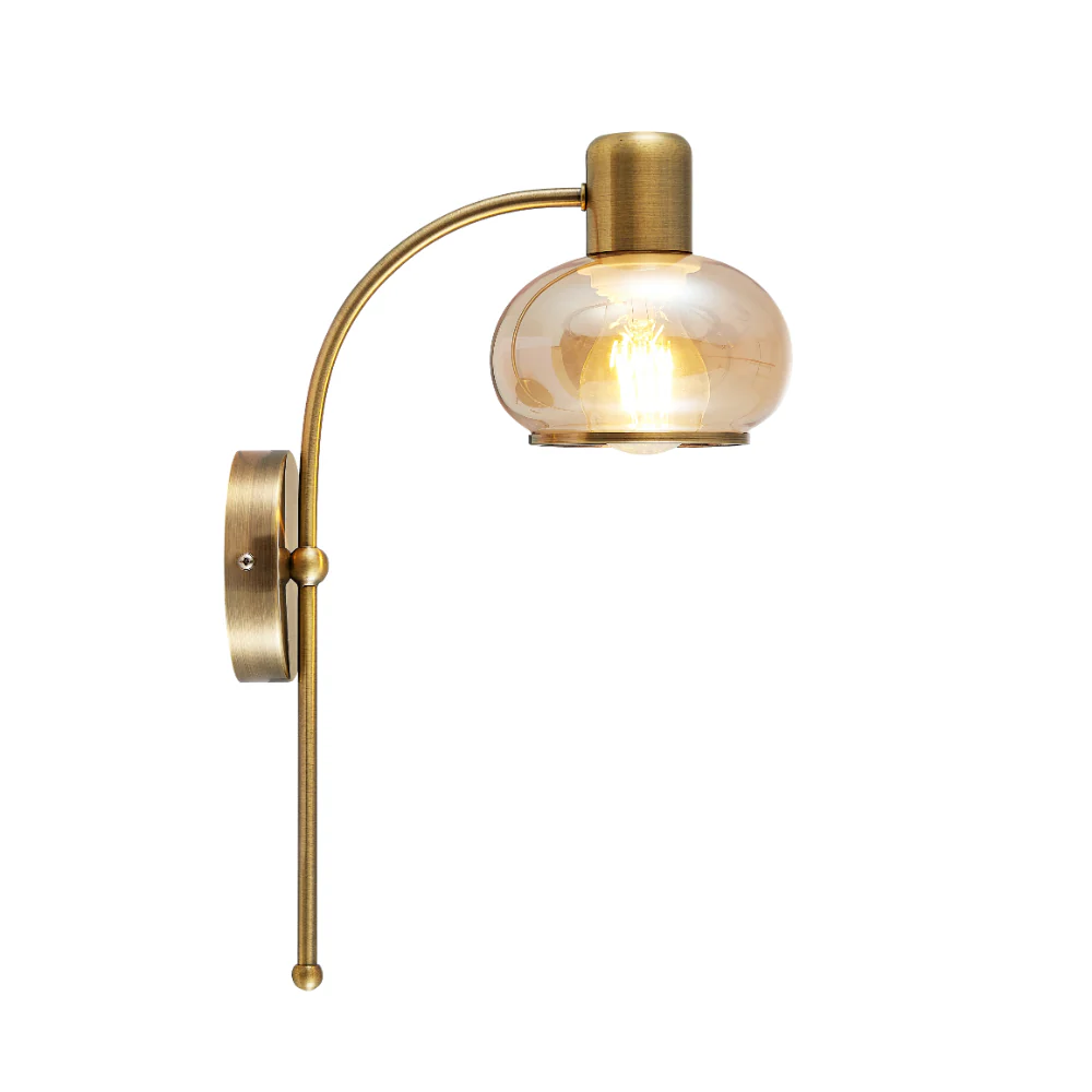 Telbix Marbell Wall Light Antique Brass - Image 2