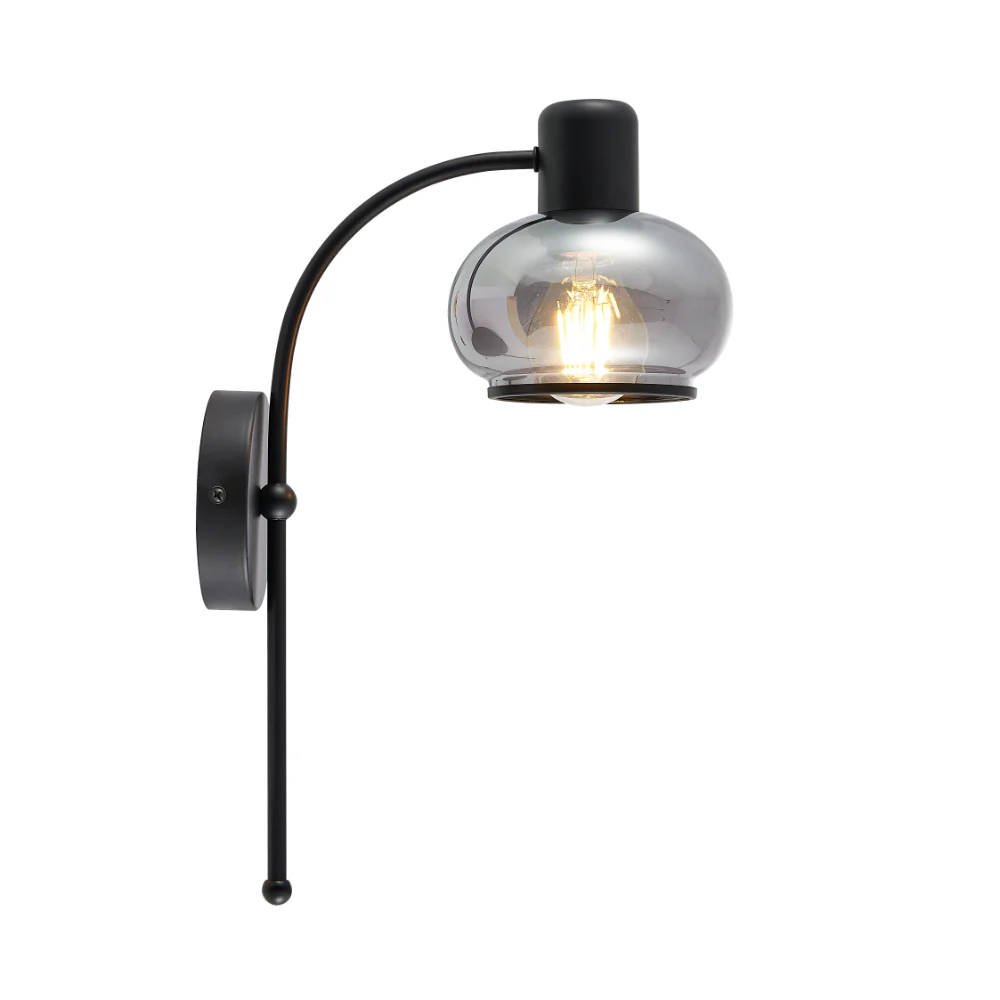 Telbix Marbell Wall Light Black - Image 2