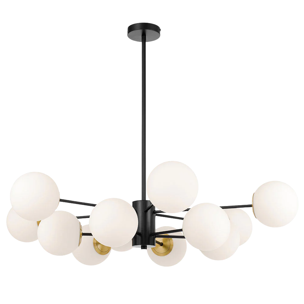 Telbix Marsten 12 Lights Pendant Black - Image 3