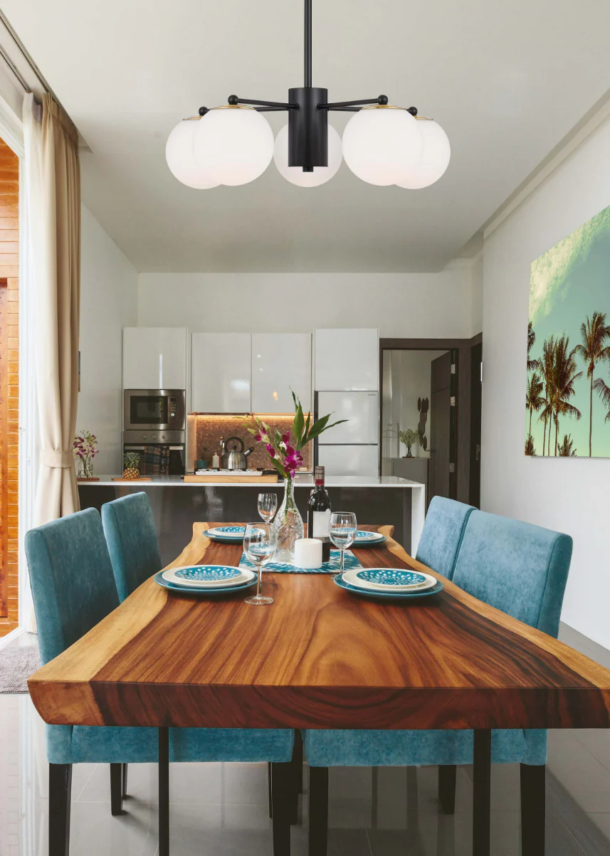 Telbix Marsten 5 Lights Pendant Black - Image 2