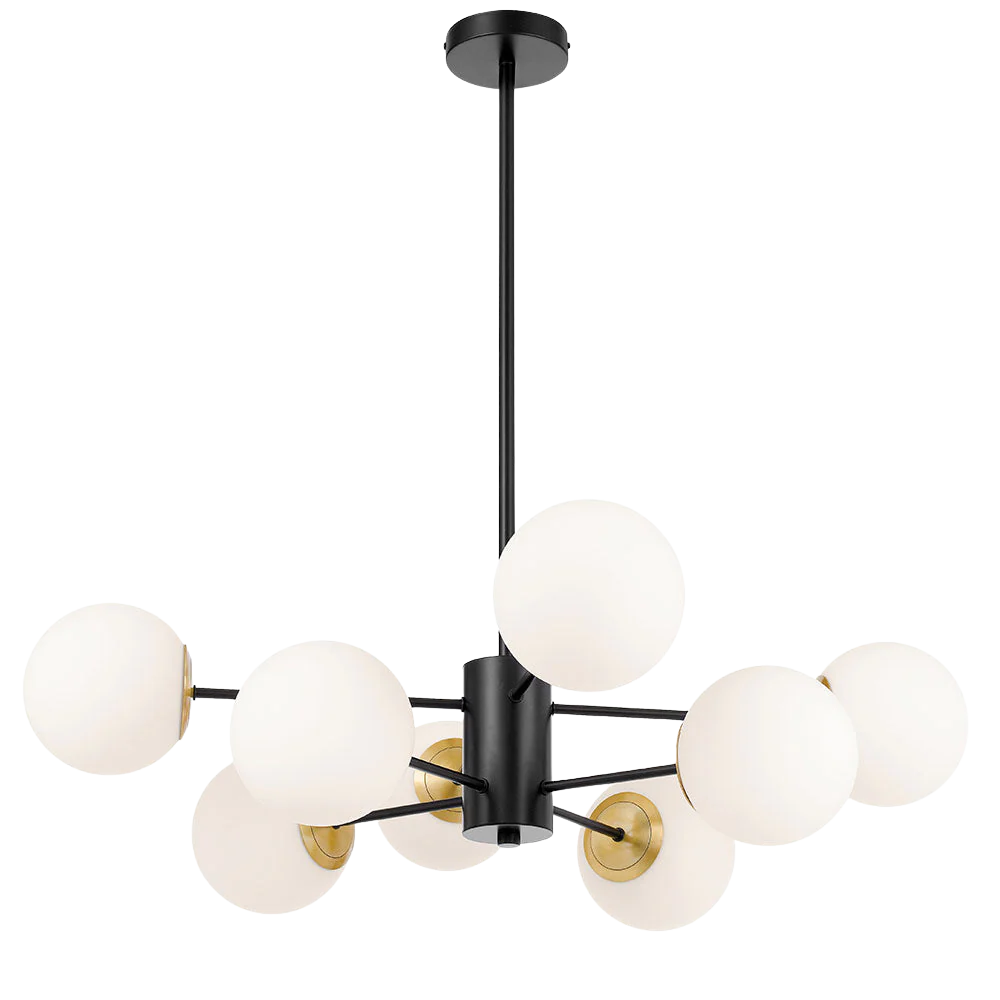 Telbix Marsten 8 Lights Pendant Black - Image 5