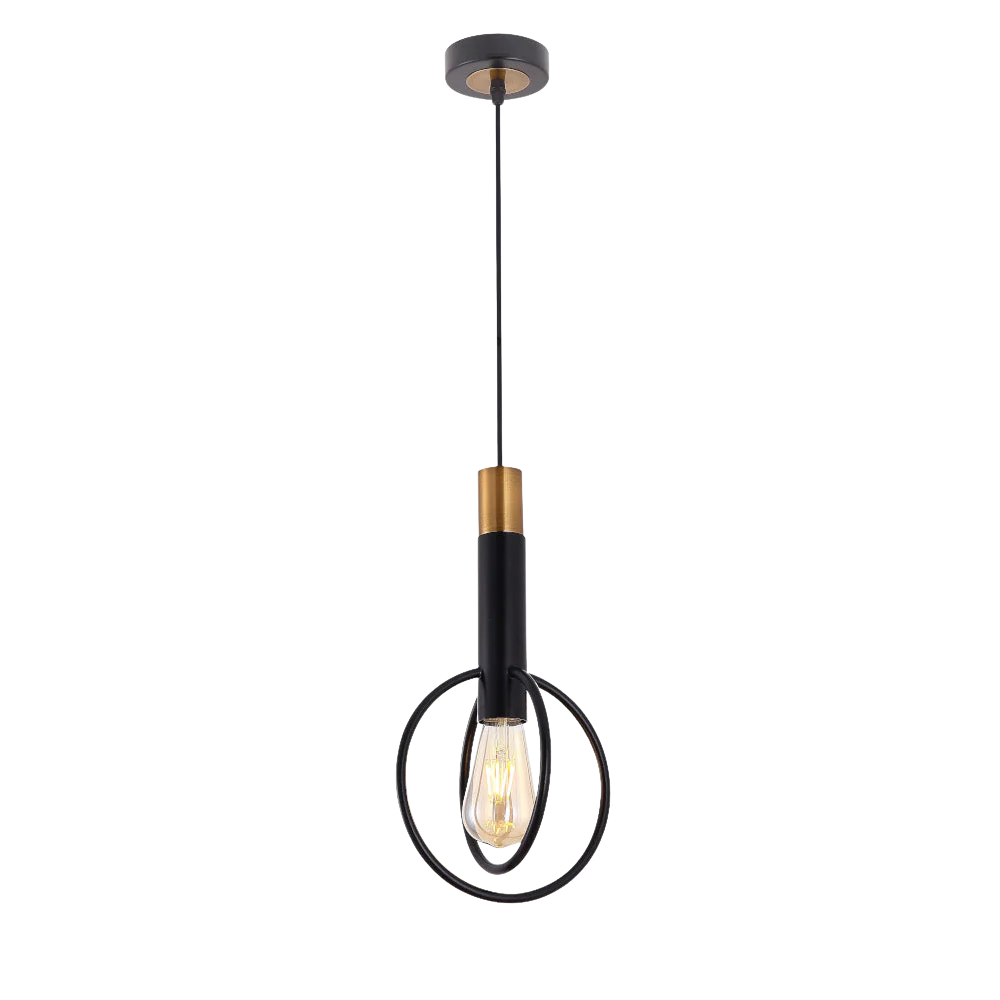 Telbix Marvin 1LT Pendant Round Black Gold - Image 3