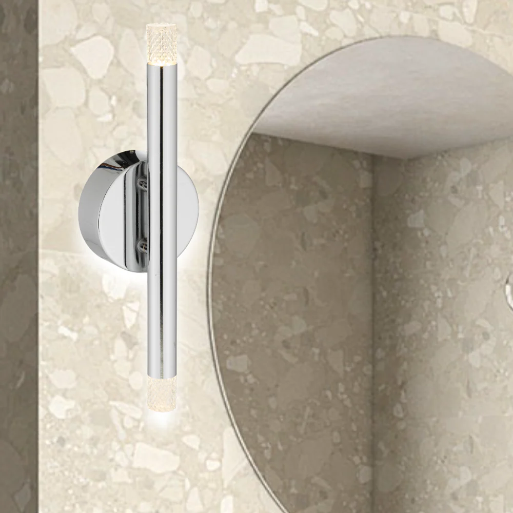Telbix Milazo 2 Light Wall Light Chrome - Image 2