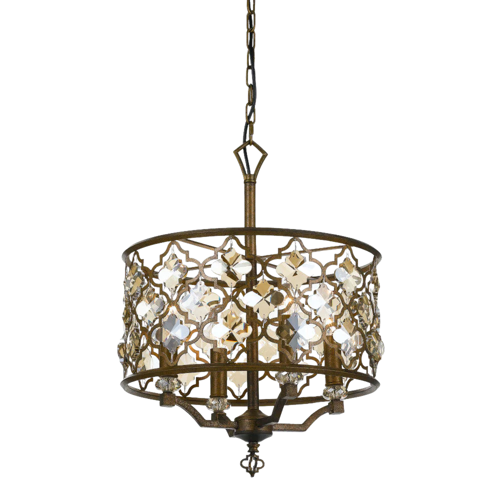 Telbix Mimosa 4LT Pendant Round Mocha - Image 5
