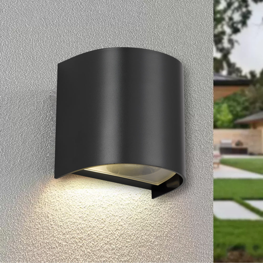 Telbix Miro 1 Exterior Wall Light Black - Image 2