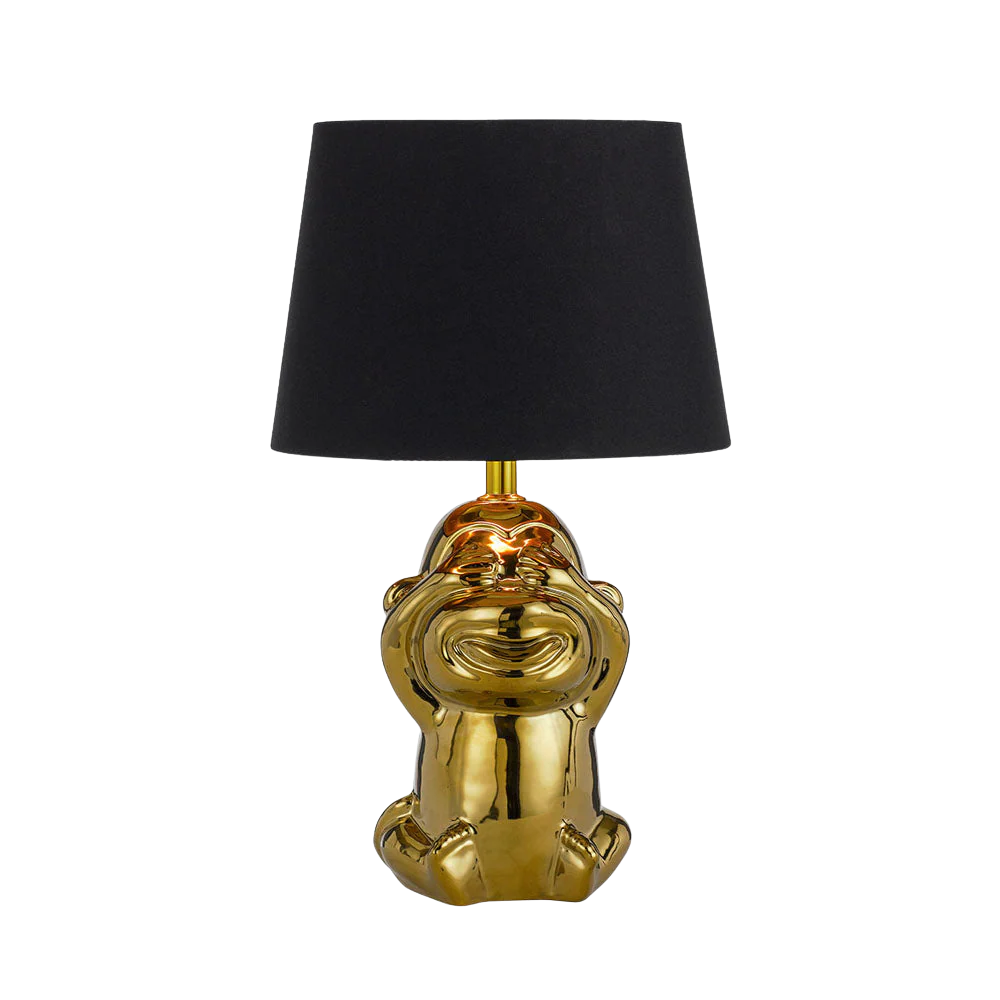 Telbix Misaru Ceramic Table Lamp Gold Black - Image 5