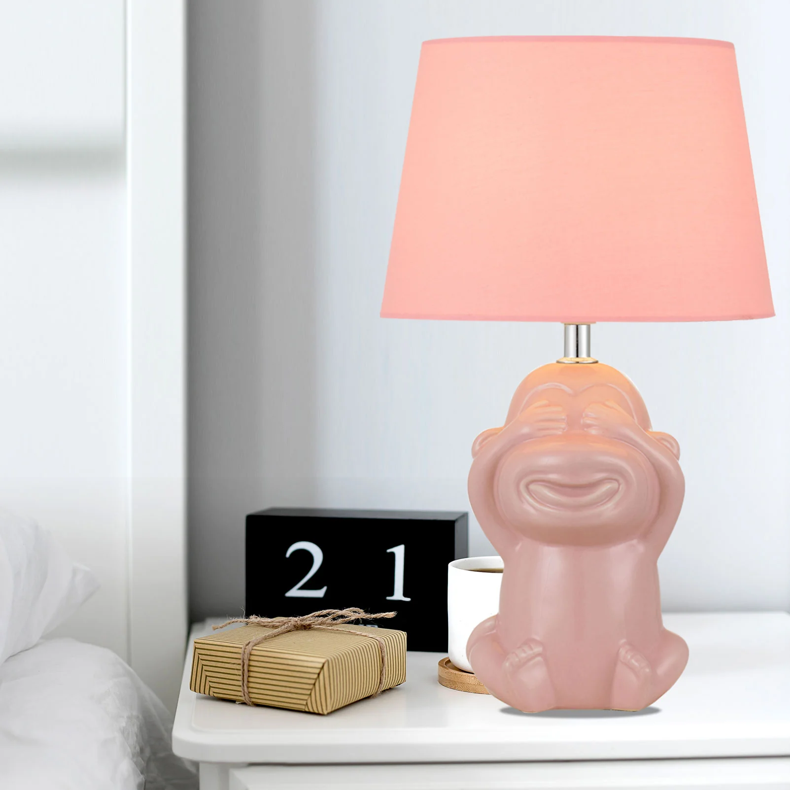 Telbix Misaru Ceramic Table Lamp Pink - Image 4
