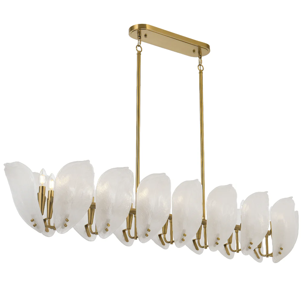 Telbix Monte 16 Light Rectangle Pendant Brass - Image 4