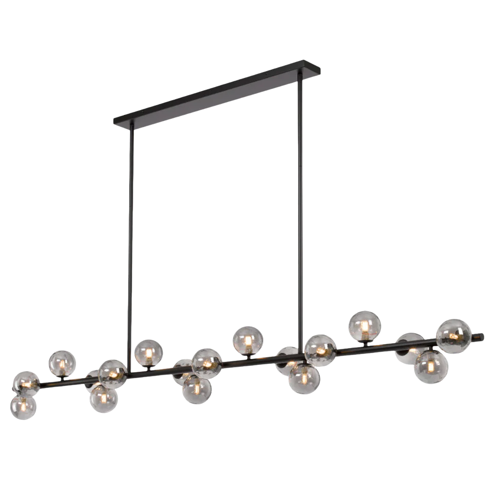 Telbix Moran 18 Lights Pendant Black Smoke - Image 5