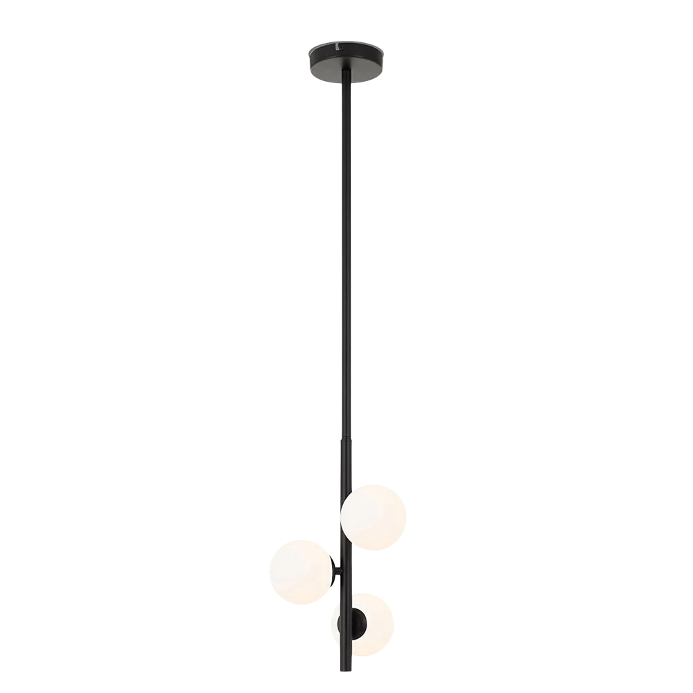 Telbix Moran 3 Lights Pendant Black Opal Matt - Image 3