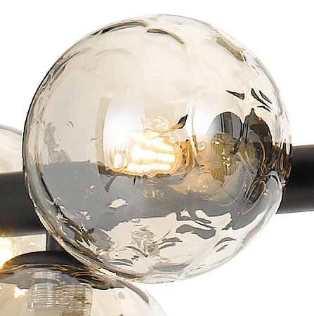 Telbix Moran 3 Lights Pendant Black Smoke - Image 2
