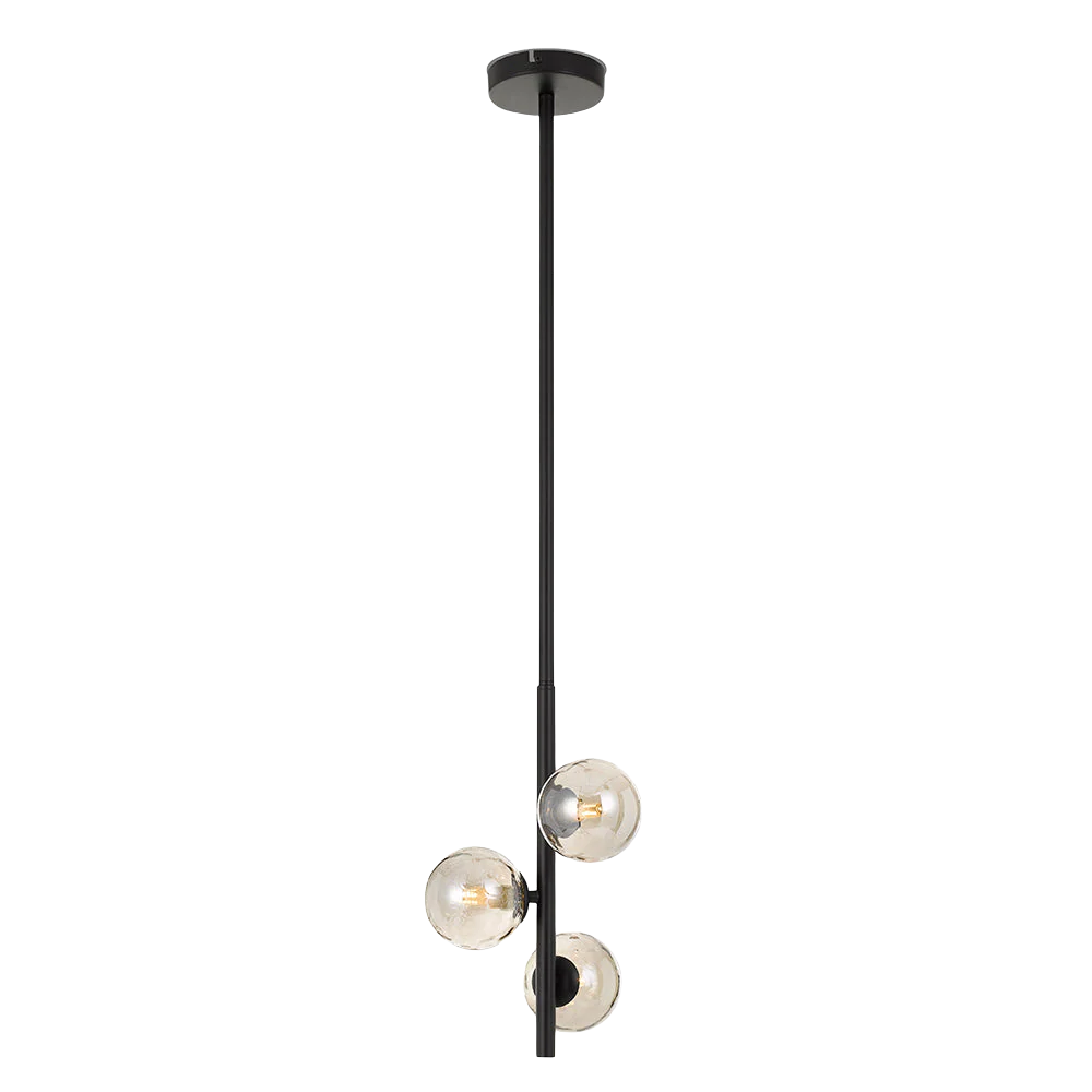 Telbix Moran 3 Lights Pendant Black Smoke - Image 3