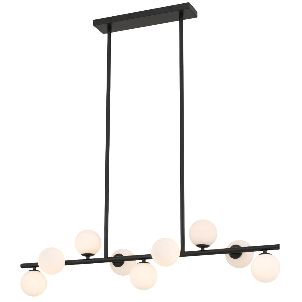 Telbix Moran 9 Lights Pendant Black Opal Matt - Image 5