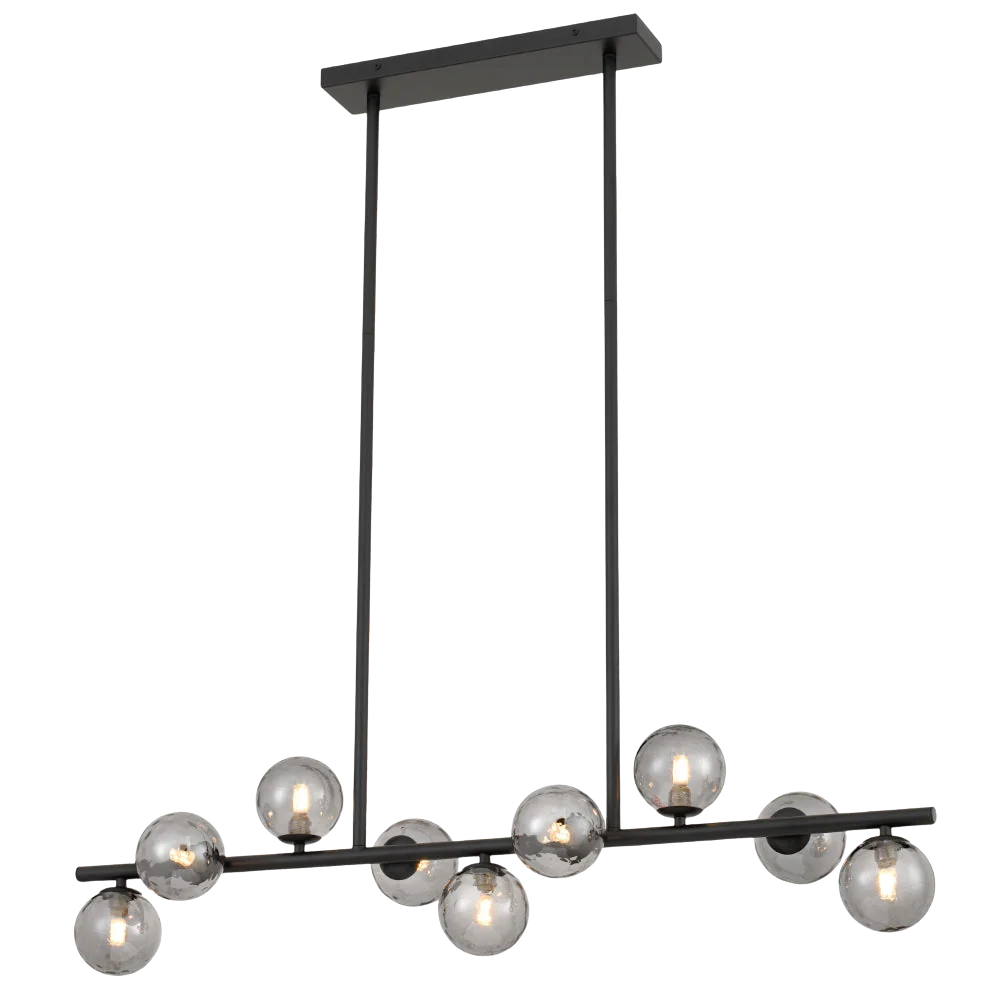 Telbix Moran 9 Lights Pendant Black Smoke - Image 3