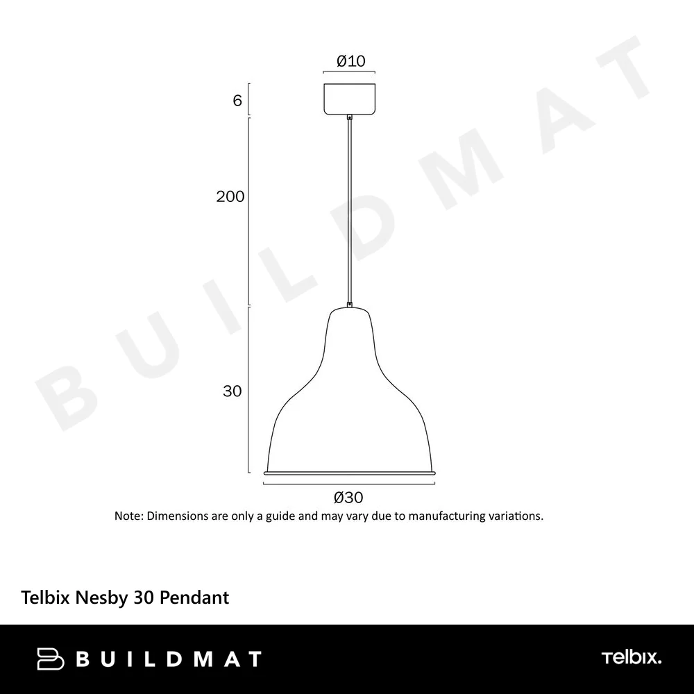 Telbix Nesby 30 Pendant Black - Image 5