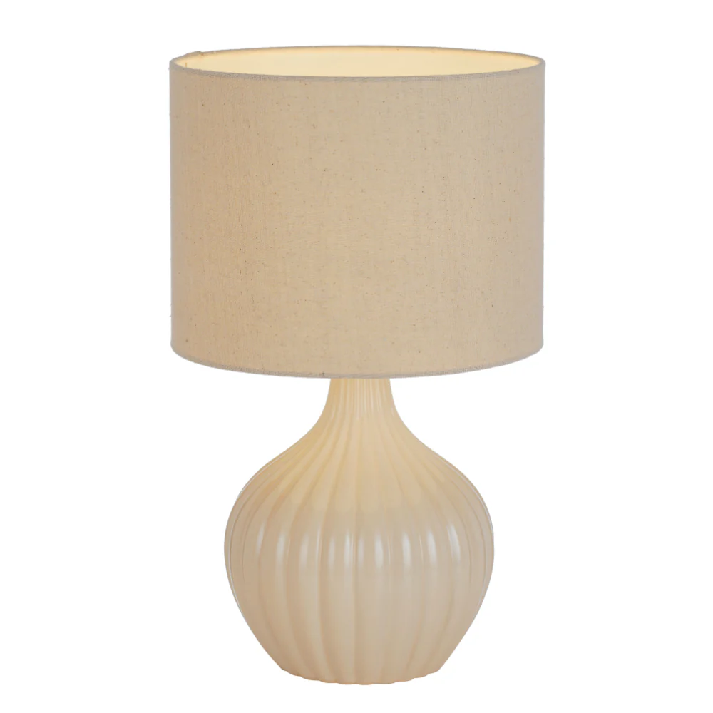 Telbix Nord Ceramic Table Lamp Cream - Image 4