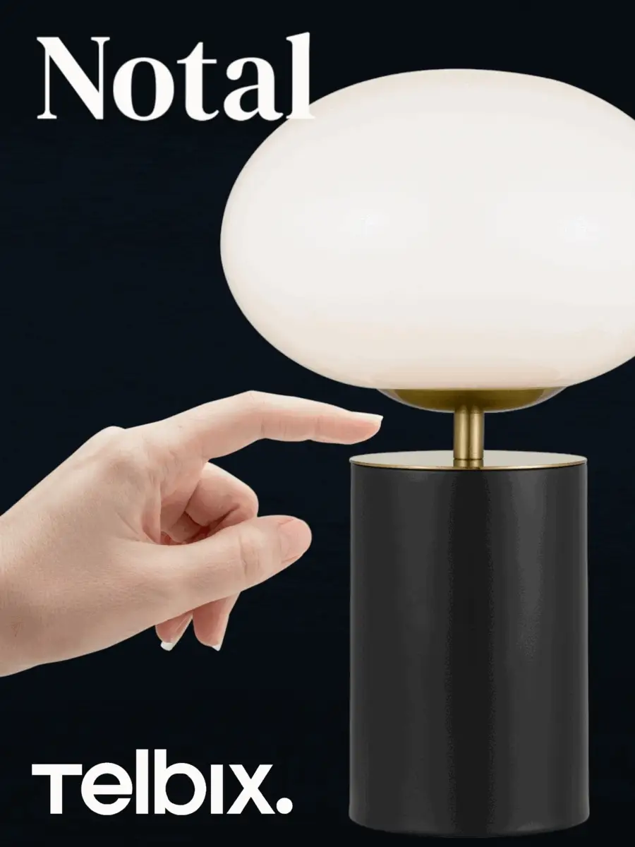 Telbix Notal Touch Table Lamp Black - Image 2