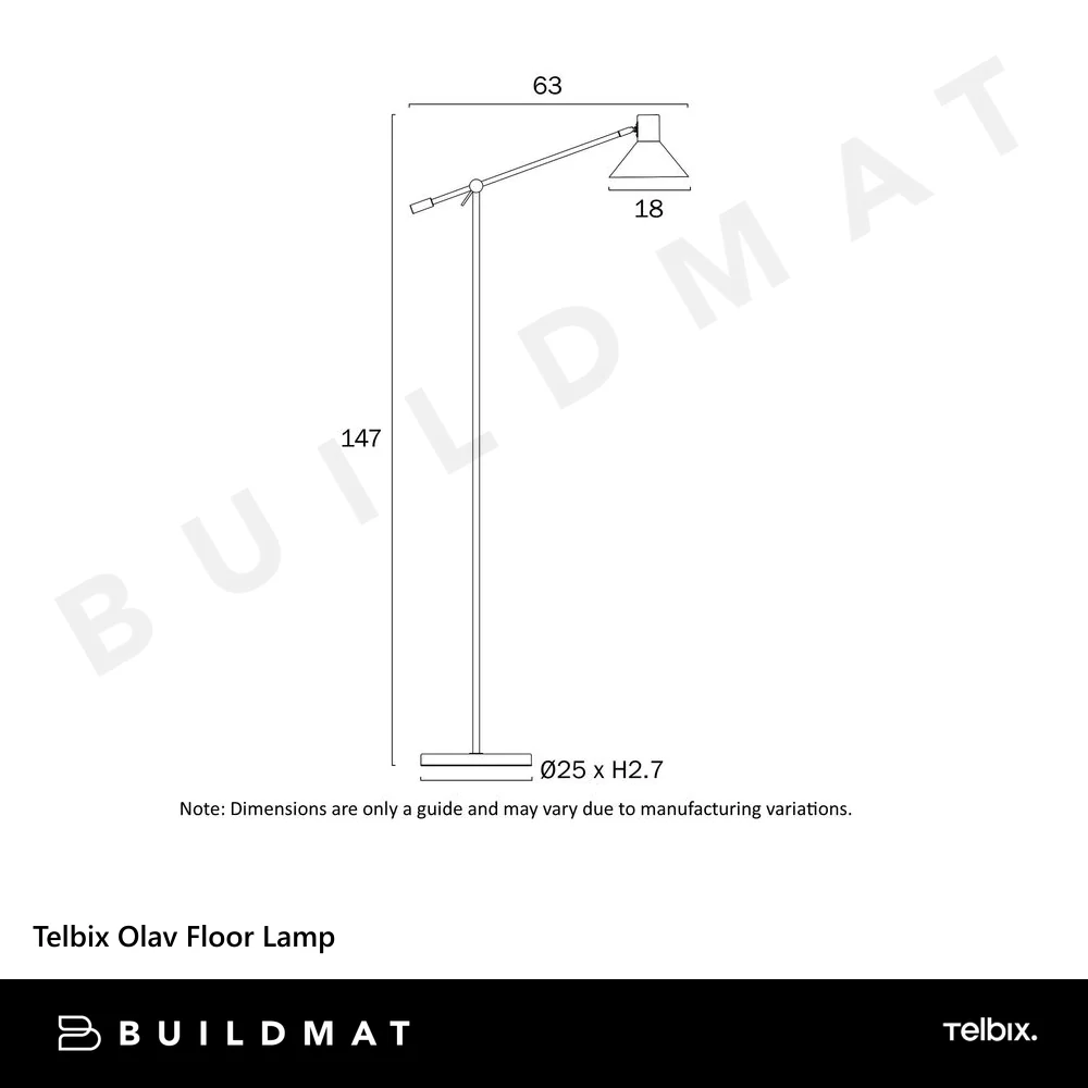 Telbix Olav Floor Lamp Orange - Image 7