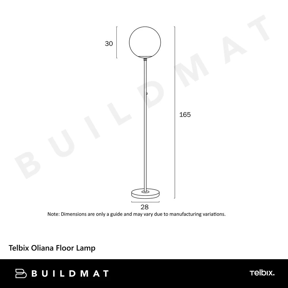 Telbix Oliana Floor Lamp Antique Gold - Image 6