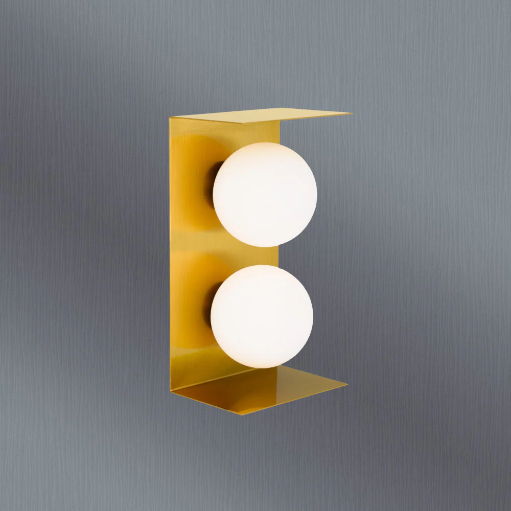 Telbix Olio 2 Lights Wall Light Antique Gold - Image 2