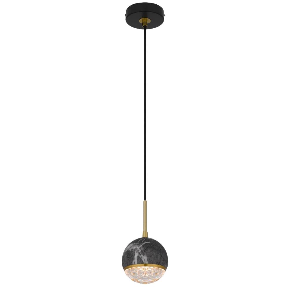 Telbix Oneta 1 Light Pendant Black - Image 6