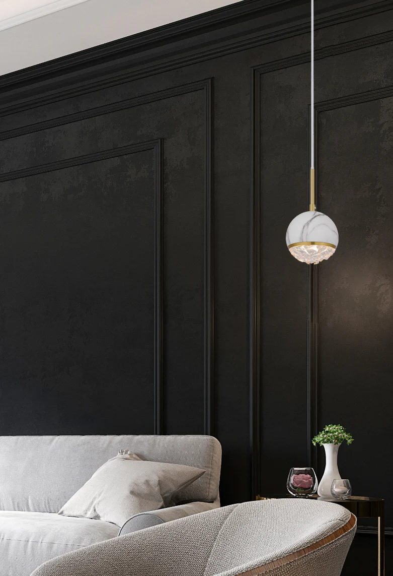 Telbix Oneta 1 Light Pendant White - Image 2