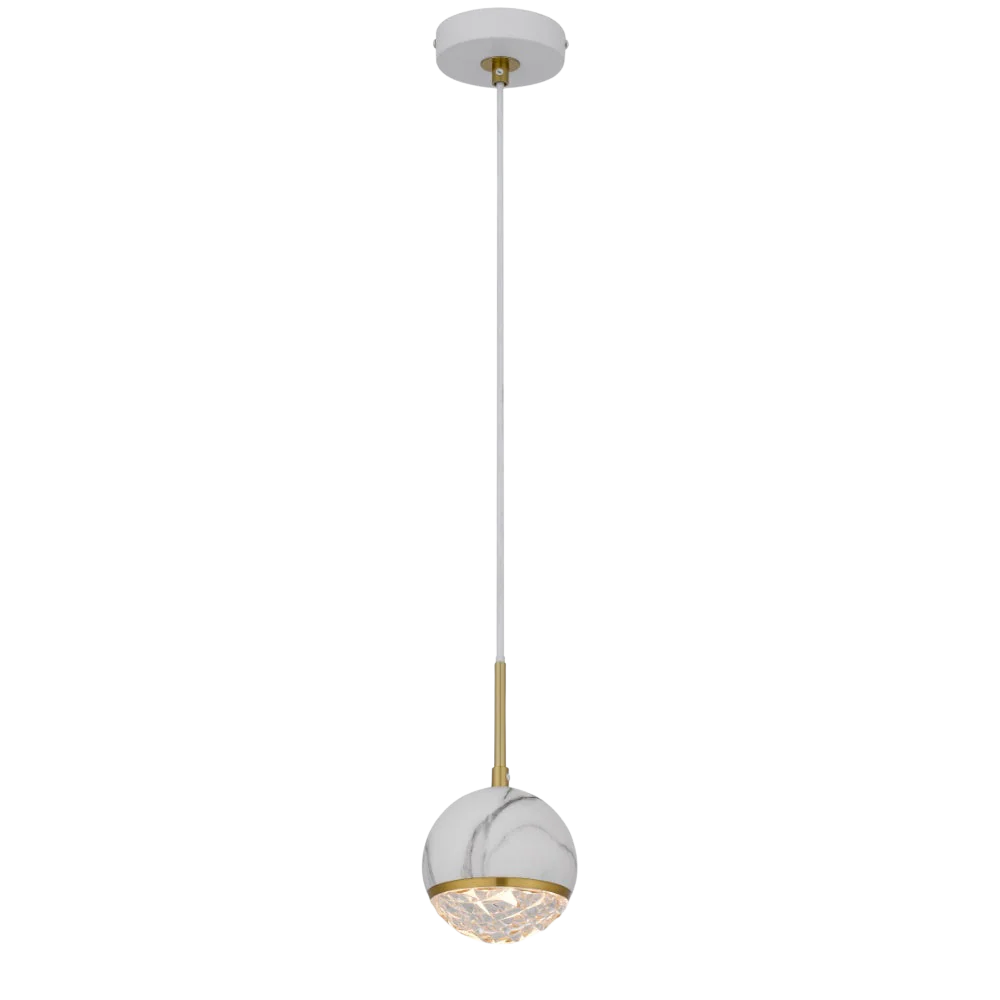Telbix Oneta 1 Light Pendant White - Image 3