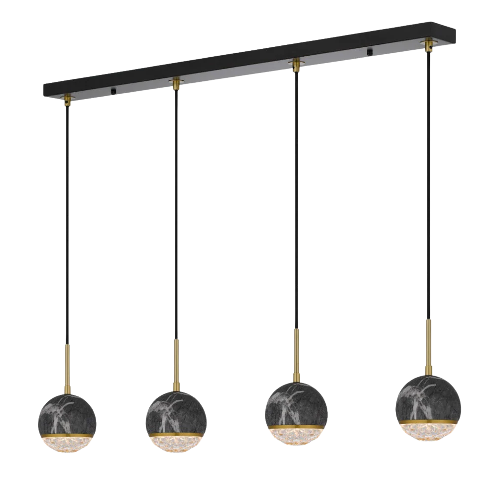 Telbix Oneta 4 Lights Pendant Black - Image 6