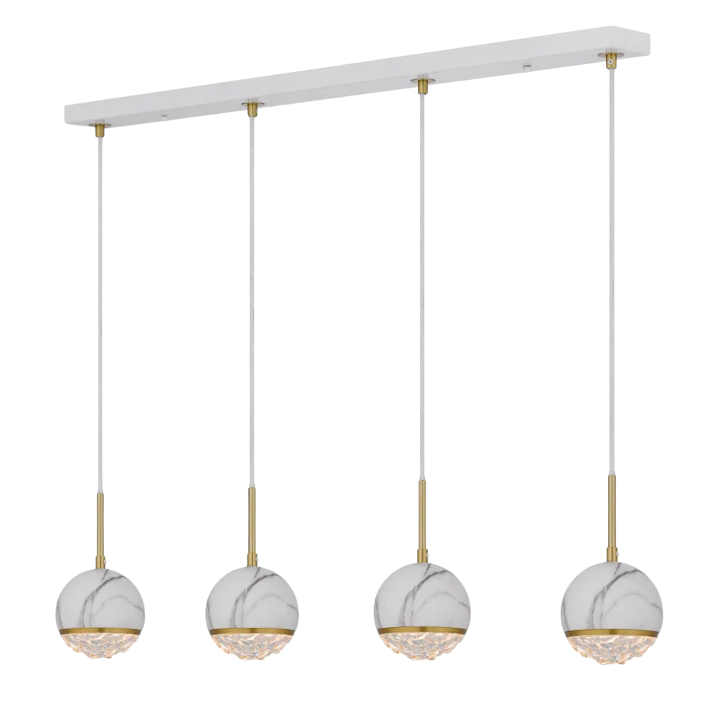 Telbix Oneta 4 Lights Pendant White