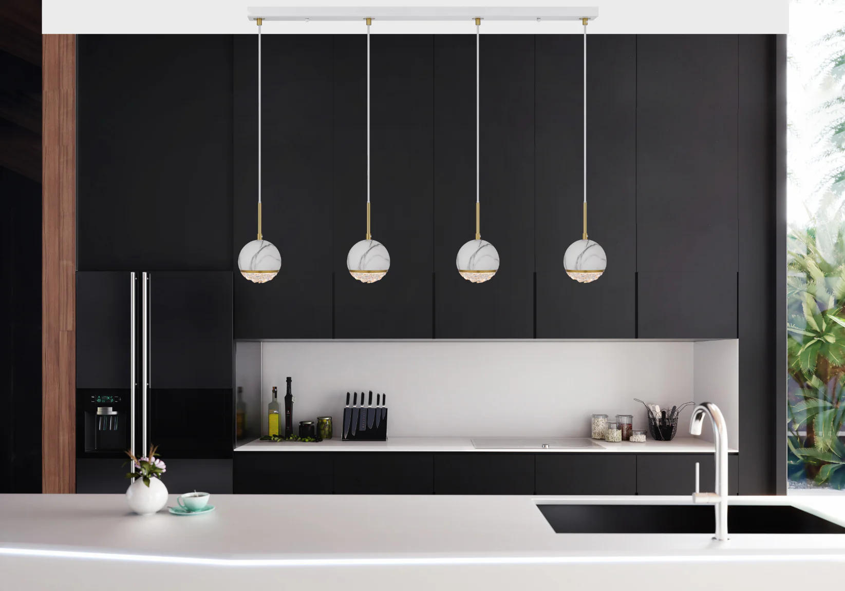 Telbix Oneta 4 Lights Pendant White - Image 2