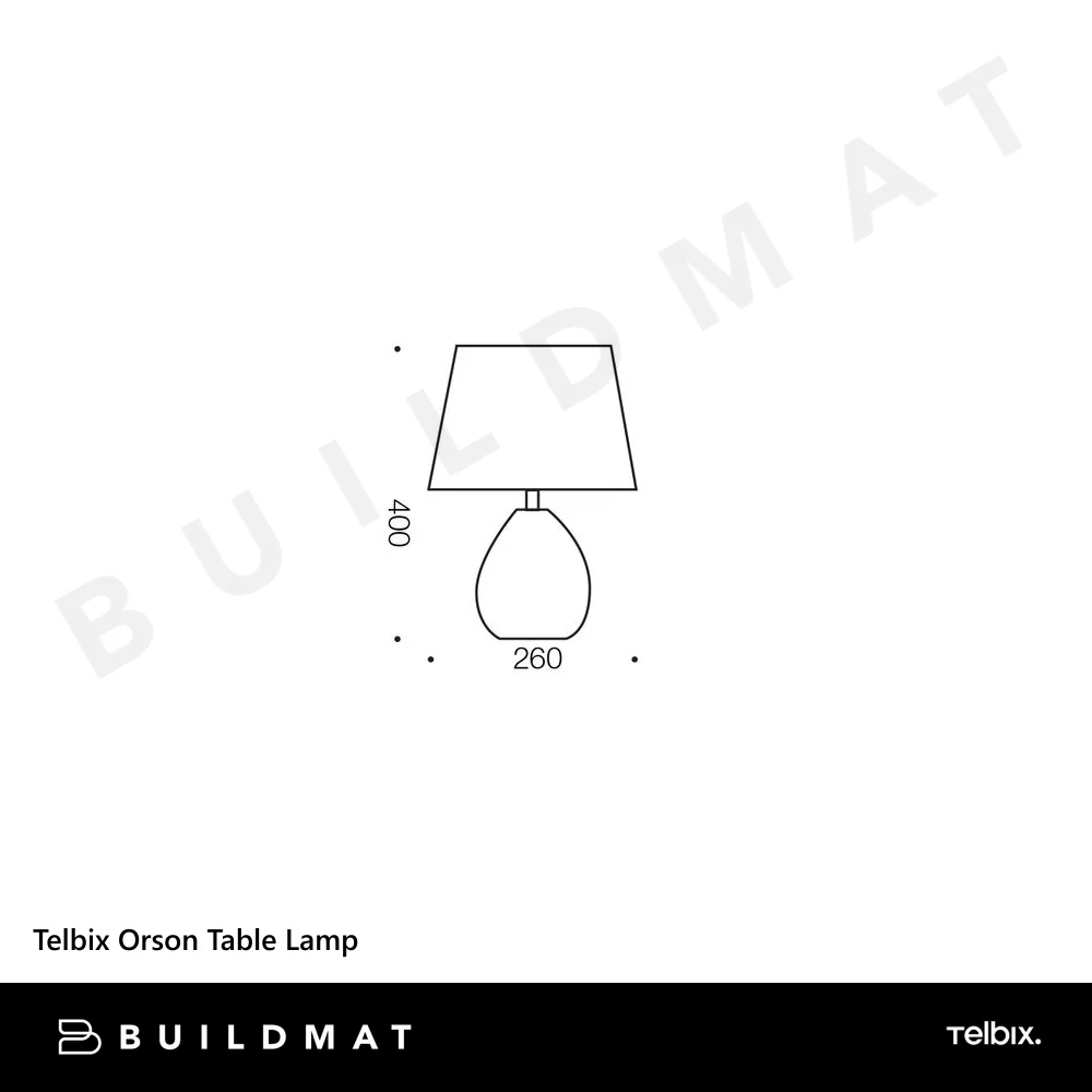 Telbix Orson Table Lamp White - Image 4