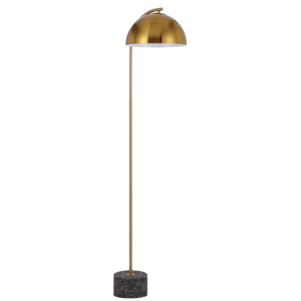 Telbix Ortez Floor Lamp Black Terrazzo