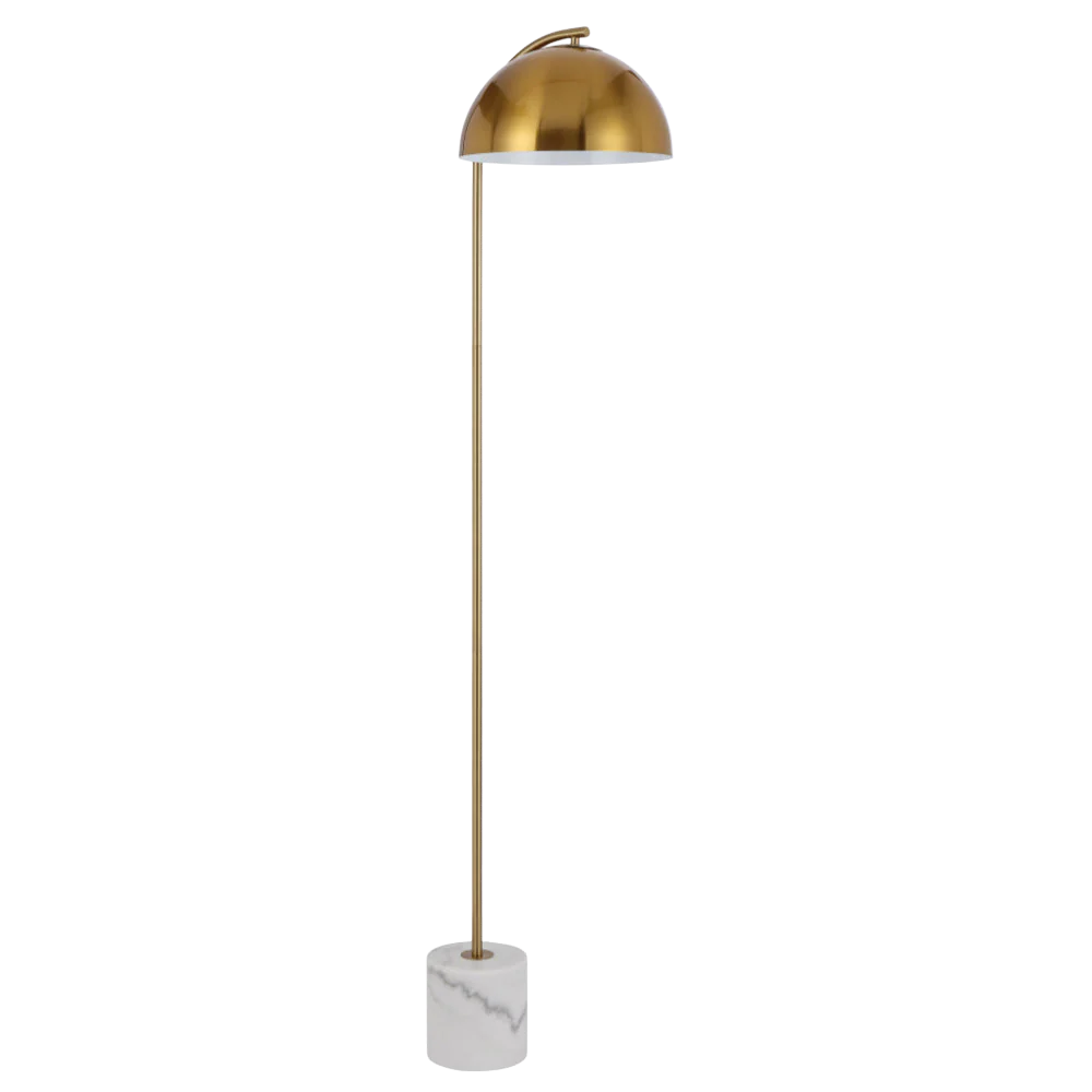 Telbix Ortez Floor Lamp White Antique Gold - Image 6