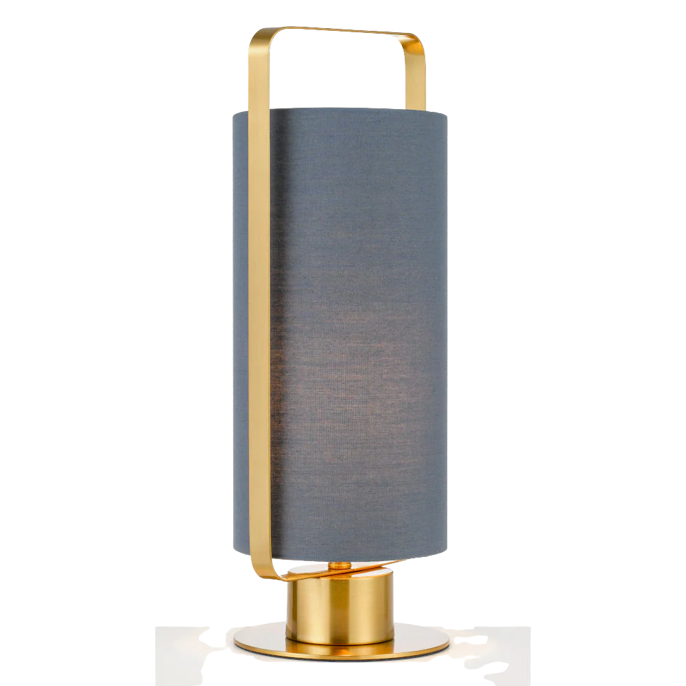 Telbix Orwel Table Lamp Blue Antique Gold - Image 7