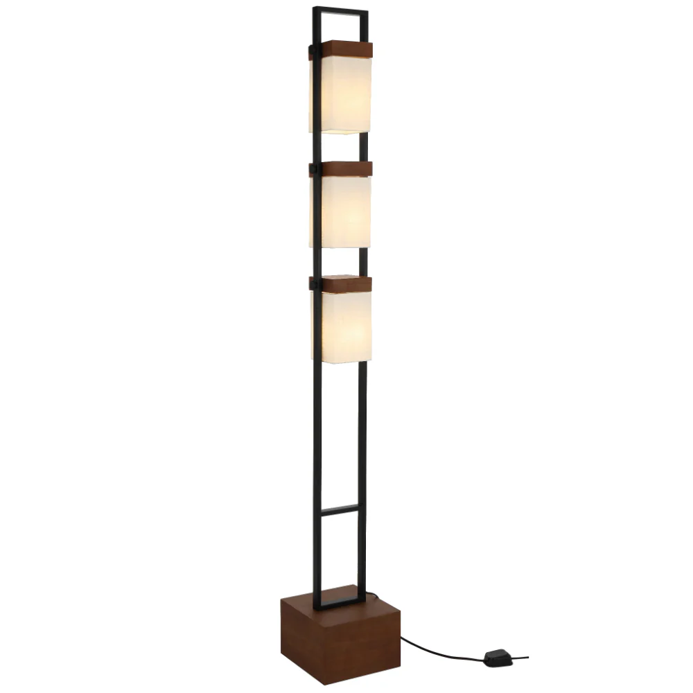 Telbix Osada 3 Light Floor Lamp Black - Image 4
