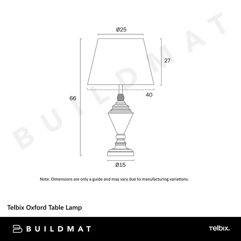 Telbix Oxford Table Lamp Antique Brass - Image 4