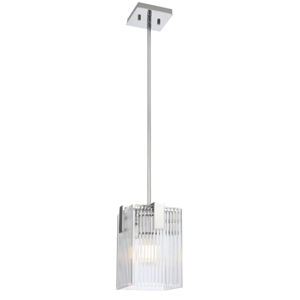 Telbix Pelion 1 Light Pendant Chrome - Image 7
